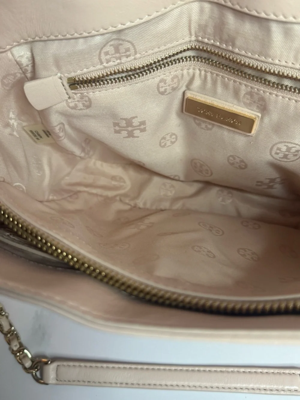 #248 Tory Burch Marion Quilted Leather Small Flap Chain Shoulder Bag